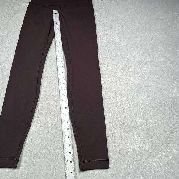 Lululemon Leggings Women’s 6 Wunder Under Maroon Running Yoga Workout 28” - Picture 7 of 11